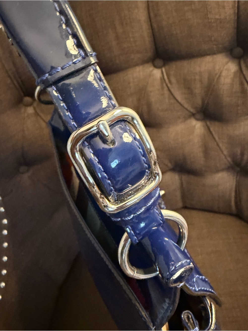Coach Legacy Willis Bag in Cobalt Blue/Midnight Blue - Picture 7 of 16